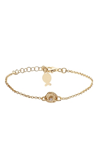 Pulsera - Plata bañada en oro amarillo