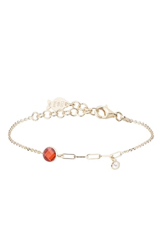 Pulsera - Plata bañada en oro fino amarillo