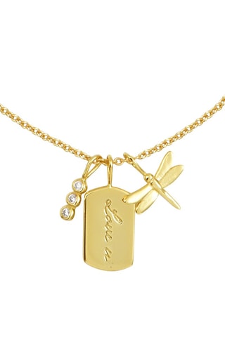 Collar - Plata bañada en oro amarillo