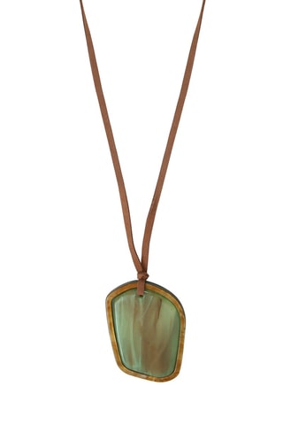 Collar - Verde oscuro y marrón