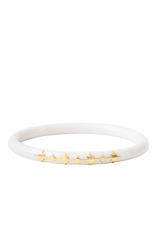 Pulsera - Blanco y dorado