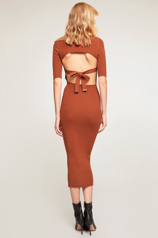Vestido de tubo - Marrón