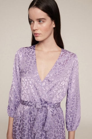 Vestido cruzado - Violeta