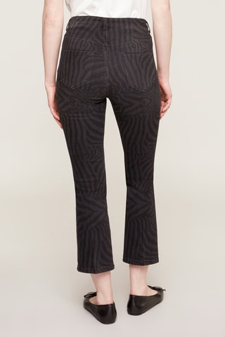 Pantalón bootcut 7/8 de tiro alto - Negro