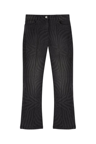 Pantalón bootcut 7/8 de tiro alto - Negro