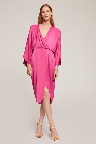 Vestido cruzado - Rosa