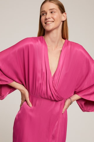 Vestido cruzado - Rosa