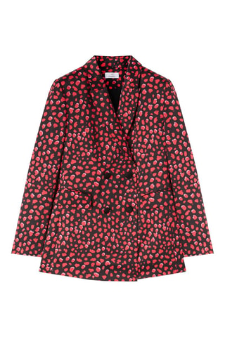 Chaqueta oversize - Negro y rojo