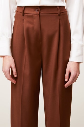 Pantalón carrot - Marrón