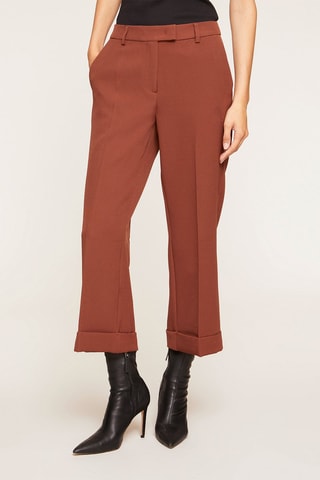 Pantalón wide leg - Marrón