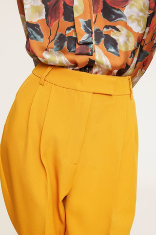 Pantalón wide leg - Amarillo