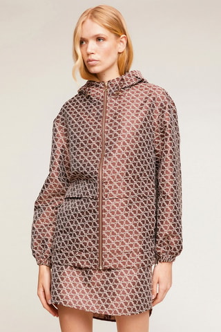 Chaqueta con capucha - Marrón