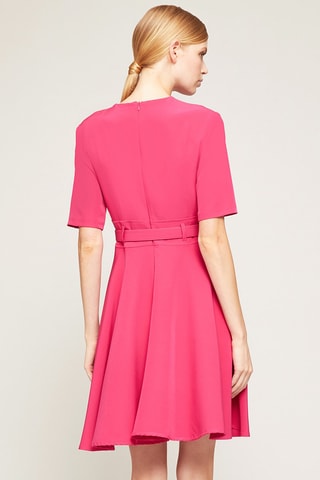 Vestido evasé - Rosa