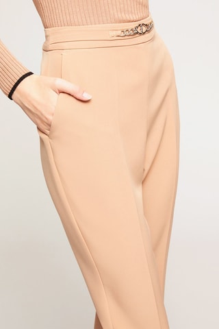 Pantalón flare - Beige