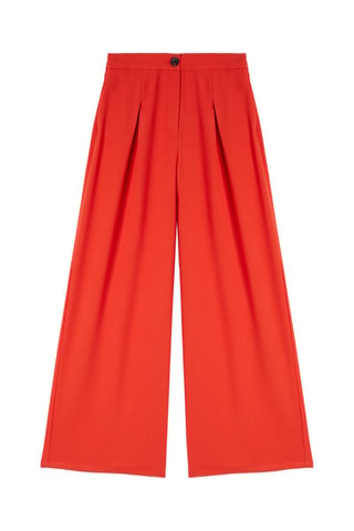 Pantalón palazzo de tiro alto - 