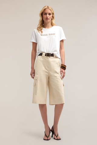 Camiseta boxy - Blanco