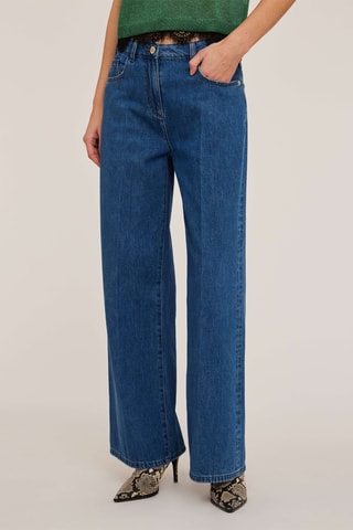 Vaquero slouchy - Azul