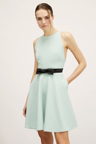 Vestido evasé - Verde