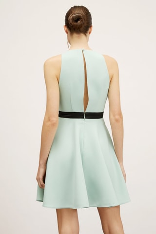 Vestido evasé - Verde