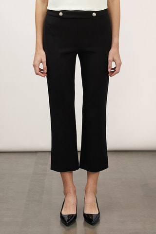 Pantalón flare 7/8 - Negro