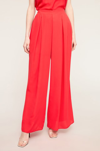 Pantalón palazzo - Rojo