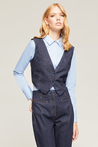 Chaleco de traje vaquero - Azul