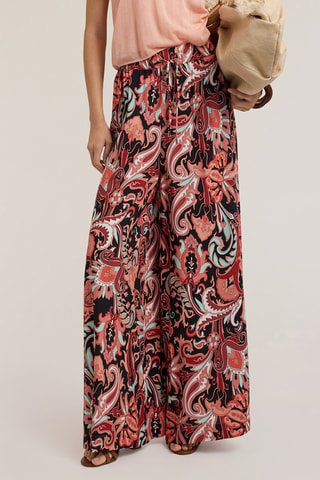 Pantalón palazzo - Rojo