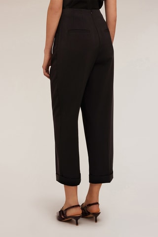 Pantalón carrot de tiro alto - Negro