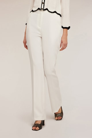 Pantalón palazzo - Blanco