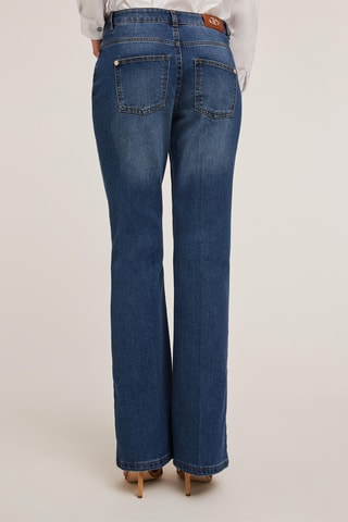Vaquero bootcut de tiro alto - Azul