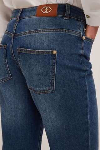 Vaquero bootcut de tiro alto - Azul