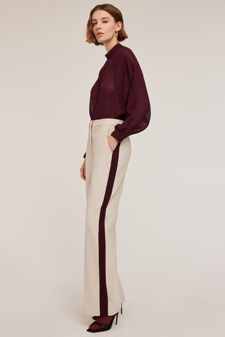 Pantalón palazzo - Beige