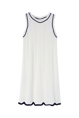 Vestido recto - Blanco