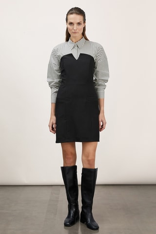 Vestido bustier - Negro