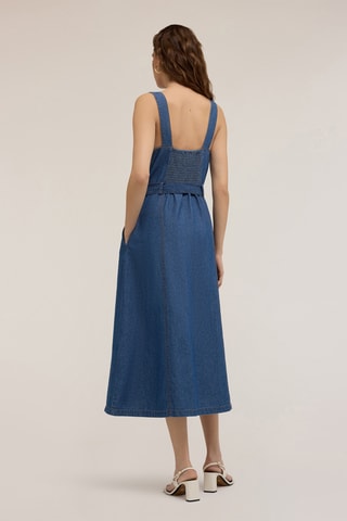 Vestido camisero vaquero - Azul