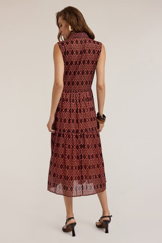 Vestido camisero - Beige