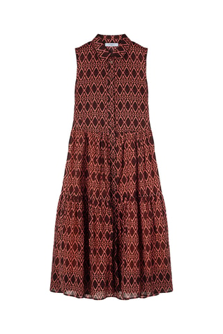 Vestido camisero - Beige