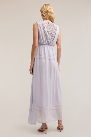 Vestido largo de lino - Violeta