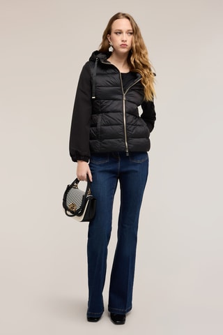 Anorak con capucha - Negro