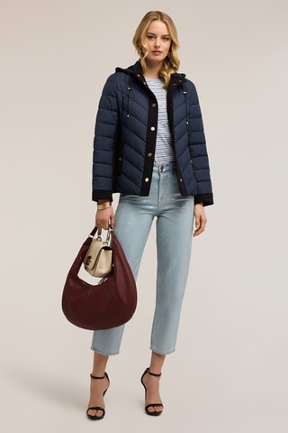 Anorak con capucha - Azul
