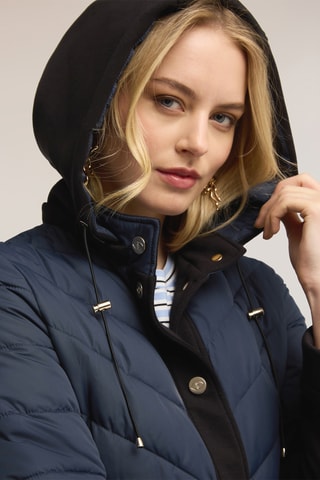 Anorak con capucha - Azul