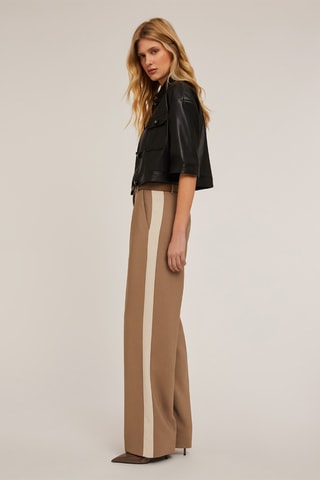 Pantalón palazzo - Beige