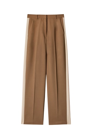 Pantalón palazzo - Beige