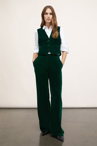 Chaleco de traje de terciopelo - Verde