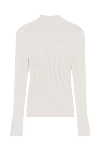 Jersey fino slim fit - Blanco