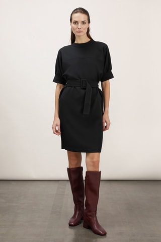 Vestido recto - Negro
