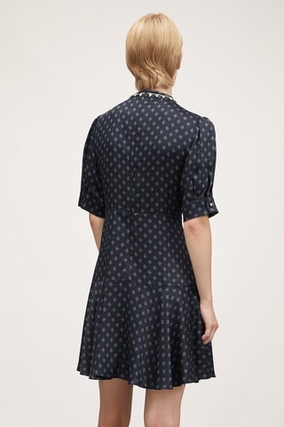 Vestido evasé - Azul
