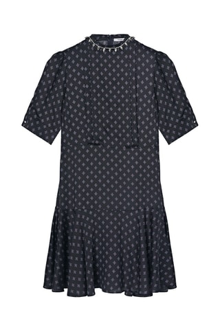 Vestido evasé - Azul