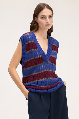 Chaleco oversize - Azul