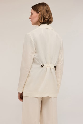 Chaqueta de lino - Blanco